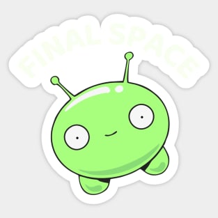 Final Space Mooncake Chookity Pok - Funny Sticker